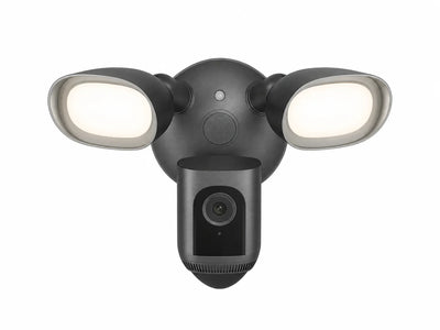 Outdoor Floodlight Security Camera Designed for Full Coverage, 3D Motion Detection, 2000 Lumen LEDs, Color Night Vision