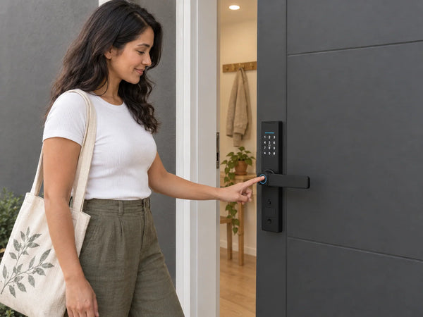 Biometric Fingerprint Smart Door Lock Designed for Flexible Access, Aluminium Alloy, IP66 Rated, 6 Unlock Methods