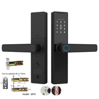 Smart Door Lock Digital Electronic Lock Smart Home Wooden Door Lock Biometric Fingerprint ,Easy to Install — product view 3