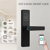 Smart Door Lock Digital Electronic Lock Smart Home Wooden Door Lock Biometric Fingerprint ,Easy to Install — product view 4