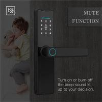 Smart Door Lock Digital Electronic Lock Smart Home Wooden Door Lock Biometric Fingerprint ,Easy to Install — product view 7