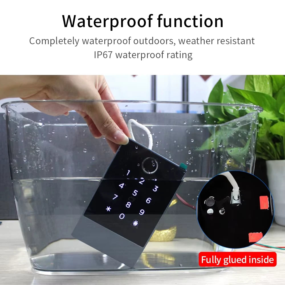 Wifi+Bluetooth Ttlock K3W K3FW K3QW Smart Lock Keypad Waterproof Smart Lock App Alexa Fingerprint Code RFID Card Access Control — product view 6
